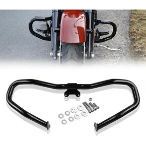 CHIFUN Engine Guard Bumper Protector Highway Crash Bars Compatible with Harley 2014-2024 Touring Road King Street Electra Glide Gloss Black Motorcycle Frame Protection Bars