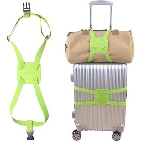 Luggage Straps Bag Bungee， Luggage Straps Suitcase Adjustable Belt，Add a Bag Easy to Travel Suitcase Elastic Strap Belt (Orange Luggage strap-1PCS)