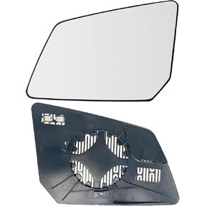 Acadia Driver Side Heated Mirror Glass Compatible with GMC Acadia Limited Saturn Outlook Chevy Traverse Power Left Side Mirror Glass with Rear Holder