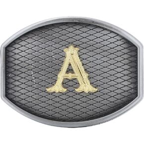 Western Belt Buckle for Men Initial Letters ABC-Z Engraved Texas Rodeo Belt Buckle Gifts for Boys/Son/Nephew/Grandson
