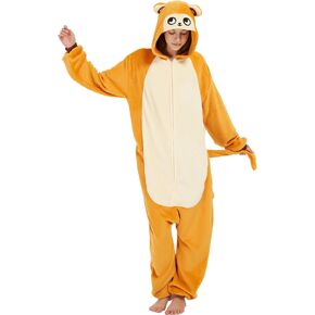 Adult Halloween Cosplay Costume One-Piece Pajamas Christmas Animal Jumpsuit Sleepwear for Womens and Mens