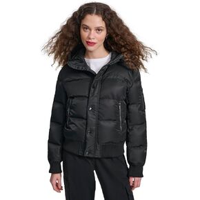 Champion Women's Quilted Snorkel Puffer Jacket with Hood