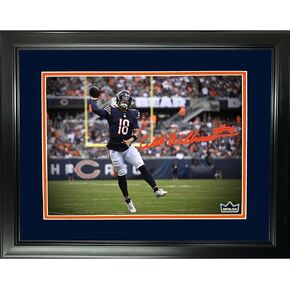 Framed Caleb Williams Chicago Bears Facsimile Laser Engraved Signature Auto 11"x14" Football Photo HOFSM Holo