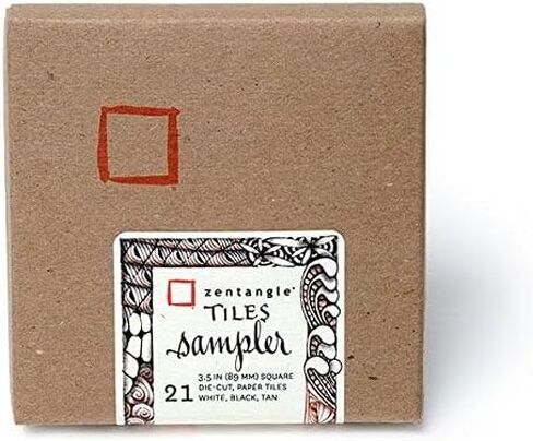 Zentangle Original Square White Paper Tiles (White) in Saudi Arabia