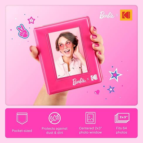 KODAK Barbie x Step Slim Wireless Instant Portable Photo Mobile Printer – Full Color Prints in Zink 2x3" Sticky-Backed Photos from iOS & Android Devices via Bluetooth in The App – Iconic Style in Saudi Arabia