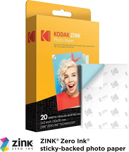 KODAK Barbie x Step Slim Wireless Instant Portable Photo Mobile Printer – Full Color Prints in Zink 2x3" Sticky-Backed Photos from iOS & Android Devices via Bluetooth in The App – Iconic Style in Saudi Arabia