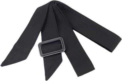 GORGECRAFT Women Trench Coat Belt 67 Inch Black Polyester Waistband Replacement Wind Coat Wide Tie Waist Belt Band Adjustable Buckle Belts for Shirt Dress Robe Pajamas Windbreaker Overcoat Jacket in Kuwait