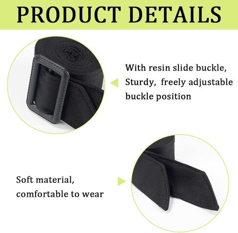 GORGECRAFT Women Trench Coat Belt 67 Inch Black Polyester Waistband Replacement Wind Coat Wide Tie Waist Belt Band Adjustable Buckle Belts for Shirt Dress Robe Pajamas Windbreaker Overcoat Jacket in Kuwait