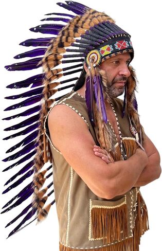 Native Americans Medium Size Headdress Goose Feather in Saudi Arabia