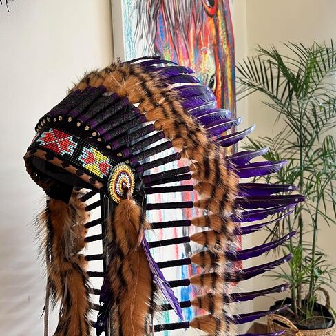 Native Americans Medium Size Headdress Goose Feather in Saudi Arabia