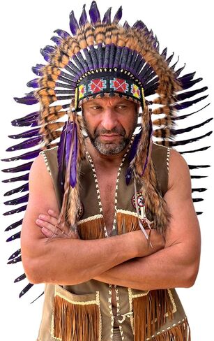 Native Americans Medium Size Headdress Goose Feather in Saudi Arabia