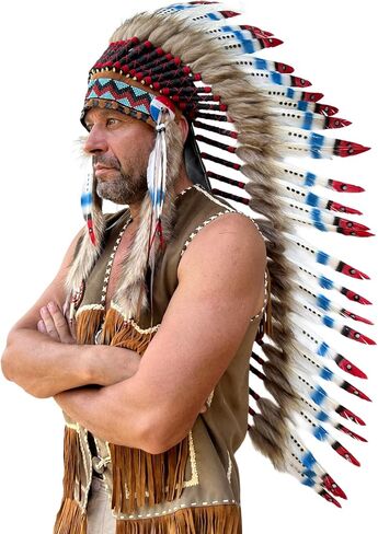 Native Americans Medium Size Headdress Goose Feather in Saudi Arabia