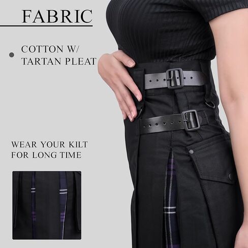Hybrid Utility Kilts for Women Scottish Traditional Highland Costume Kilts in Kuwait