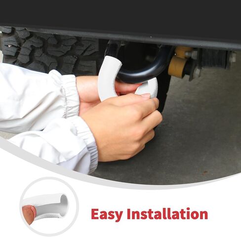 أغطية حلقة على شكل حرف D من Linskip مناسبة لملحقات Ford Bronco 2021-2024 2025، واقيات أكمام مطاطية لملحقات Bronco Raptor (أحمر) in Saudi Arabia