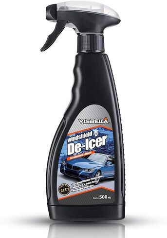 رذاذ مزيل الجليد للزجاج الأمامي والمساحات حماية قصوى في الشتاء يذيب الجليد والصقيع بسرعة ويمنع إعادة التجميد (-113 درجة فهرنهايت، 16.9 أونصة سائلة.) in Kuwait