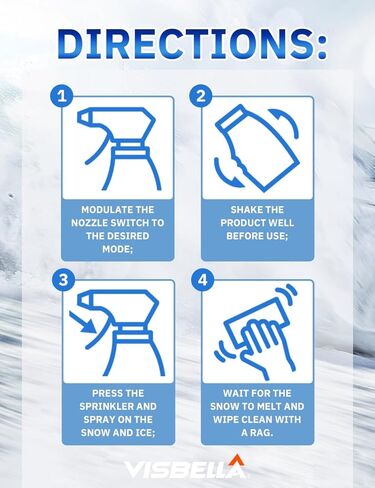 رذاذ مزيل الجليد للزجاج الأمامي والمساحات حماية قصوى في الشتاء يذيب الجليد والصقيع بسرعة ويمنع إعادة التجميد (-113 درجة فهرنهايت، 16.9 أونصة سائلة.) in Kuwait