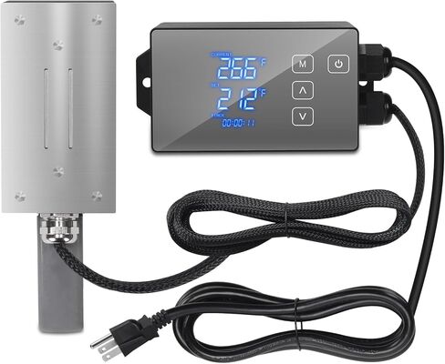 سخان كتلة المحرك المغناطيسي 120 فولت 100 وات مع وحدة تحكم ذكية في درجة الحرارة (32-302 درجة فهرنهايت قابلة للتعديل)، شاشة LCD لدرجة الحرارة والوقت في الوقت الحقيقي، مثالية للسيارات والشاحنات والجرارات وغيرها من المعدات in Kuwait