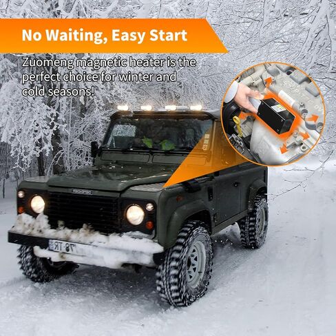 سخان كتلة المحرك المغناطيسي 120 فولت 100 وات مع وحدة تحكم ذكية في درجة الحرارة (32-302 درجة فهرنهايت قابلة للتعديل)، شاشة LCD لدرجة الحرارة والوقت في الوقت الحقيقي، مثالية للسيارات والشاحنات والجرارات وغيرها من المعدات in Kuwait