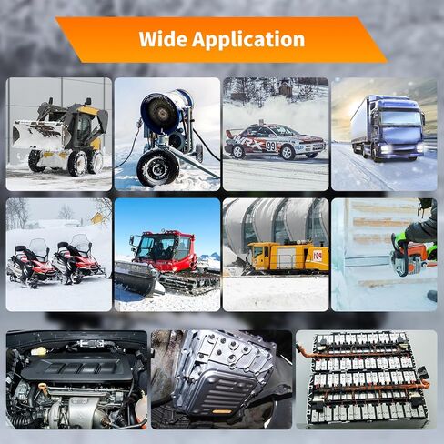 سخان كتلة المحرك المغناطيسي 120 فولت 100 وات مع وحدة تحكم ذكية في درجة الحرارة (32-302 درجة فهرنهايت قابلة للتعديل)، شاشة LCD لدرجة الحرارة والوقت في الوقت الحقيقي، مثالية للسيارات والشاحنات والجرارات وغيرها من المعدات in Kuwait