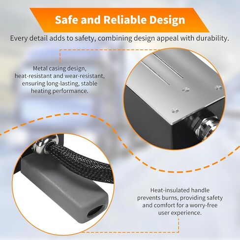 سخان كتلة المحرك المغناطيسي 120 فولت 100 وات مع وحدة تحكم ذكية في درجة الحرارة (32-302 درجة فهرنهايت قابلة للتعديل)، شاشة LCD لدرجة الحرارة والوقت في الوقت الحقيقي، مثالية للسيارات والشاحنات والجرارات وغيرها من المعدات in Kuwait