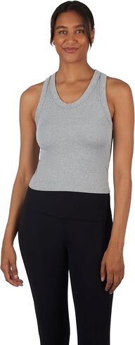 90 Degree By Reflex Womens Seamless Tank Ribbed Fitted Racerback Hip-Length Top 3 Pack in Kuwait