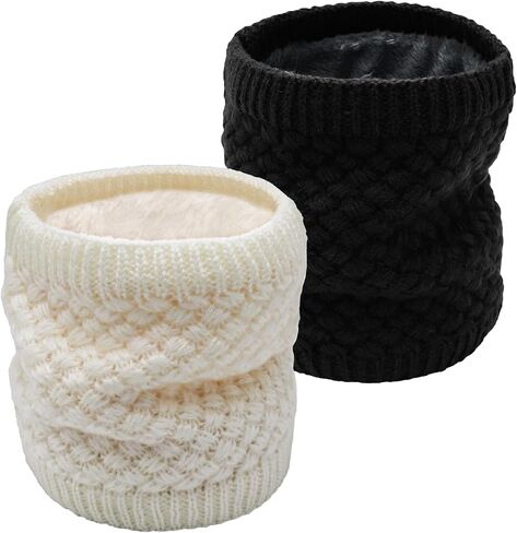 Winter Neck Warmer Fleece Lined Knitted Neck Warmer Soft Mask Face Warmer Neck for Women Men Teens Windproof Gift in Saudi Arabia