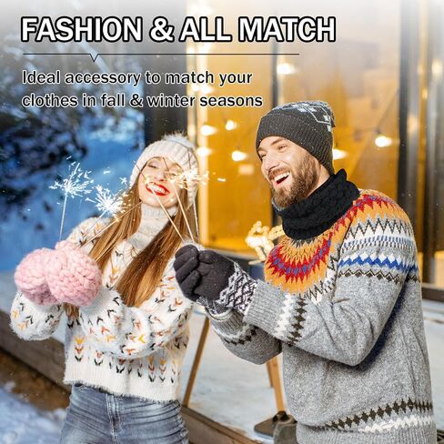 Winter Neck Warmer Fleece Lined Knitted Neck Warmer Soft Mask Face Warmer Neck for Women Men Teens Windproof Gift in Saudi Arabia