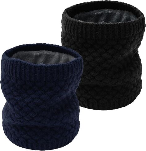 Winter Neck Warmer Fleece Lined Knitted Neck Warmer Soft Mask Face Warmer Neck for Women Men Teens Windproof Gift in Saudi Arabia