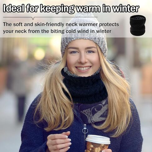 Winter Neck Warmer Fleece Lined Knitted Neck Warmer Soft Mask Face Warmer Neck for Women Men Teens Windproof Gift in Saudi Arabia