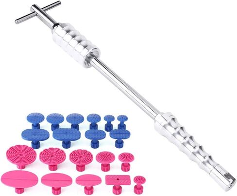 Paintless Dent Removal Kit,Paintless Dent Repair Hail Removal T Slide Hammer Glue Puller Tabs Car Body Tools in Saudi Arabia