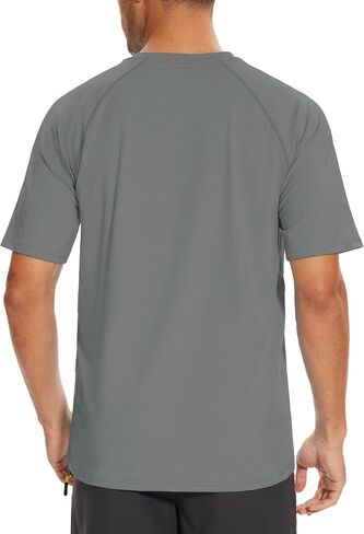 TACVASEN Men's Rashguard Shirts Short Sleeve UPF 50+ Sun Protection SPF T-Shirt Quick Dry Fishing Swim Athletic Tops in Saudi Arabia