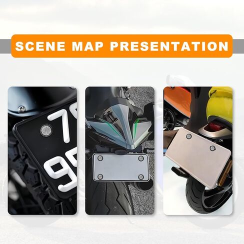 6PS Reflective with Bolts and Nuts,Motorcycle Mini Decorative,M5 Screw Motorcycle License Plate,Round Reflector for Motorcycle,Universal Motorcycle,Bicycle,Tractor Accessories (white) in Kuwait