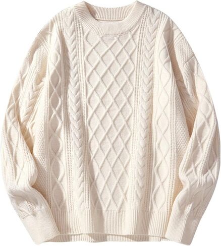 Men's Graphic Oversized Sweater Unisex Knit Aesthetic Sweaters Streetwear Casual Tunic Pullover Jumper in Kuwait