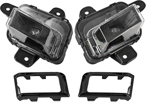 GM1039290 GM1038290 مجموعة مصابيح الضباب LED مع مجموعة مصابيح المصد الأمامي مع سرج الأسلاك مع حواف غطاء المصابيح لـ 2022 2023 2024 GMC Sierra 1500 استبدال # GM2593338 GM2592338 in Kuwait