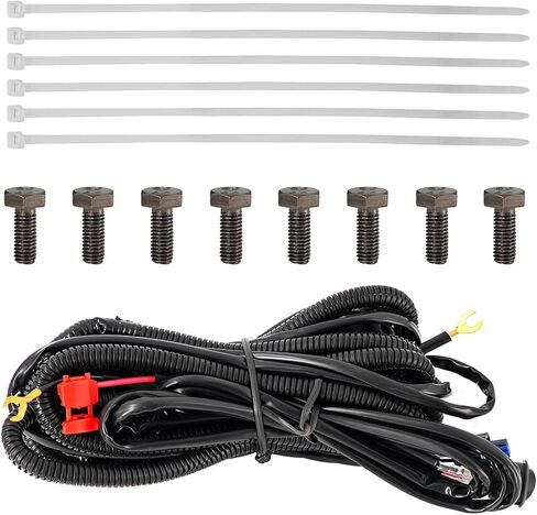 GM1039290 GM1038290 مجموعة مصابيح الضباب LED مع مجموعة مصابيح المصد الأمامي مع سرج الأسلاك مع حواف غطاء المصابيح لـ 2022 2023 2024 GMC Sierra 1500 استبدال # GM2593338 GM2592338 in Kuwait