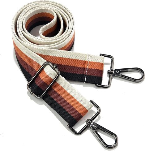 LEMEDE Wide Purse Strap Replacement Crossbody Canvas Shoulder Bag, Universal Adjustable Straps for Bags(59"long) in Kuwait