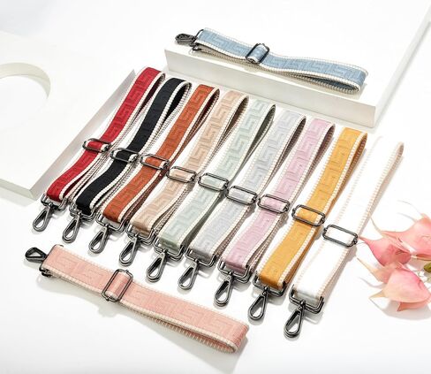 LEMEDE Wide Purse Strap Replacement Crossbody Canvas Shoulder Bag, Universal Adjustable Straps for Bags(59"long) in Kuwait