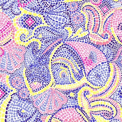 IBKUL Athleisure Wear واقي من الشمس UPF 50+ Icefil Cooling Tech Mariel Print كم طويل رقبة دائرية - 12483 أزرق متعدد Mariel XXL in Kuwait