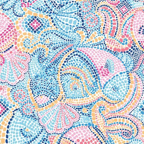 IBKUL Athleisure Wear واقي من الشمس UPF 50+ Icefil Cooling Tech Mariel Print كم طويل رقبة دائرية - 12483 أزرق متعدد Mariel XXL in Kuwait