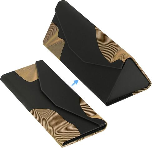 RayLove Glasses Case,Foldable Glass Case Magnetic Folding Hard Shell Sunglass Case for Sunglasses Eyeglasses Reading Glass in Kuwait