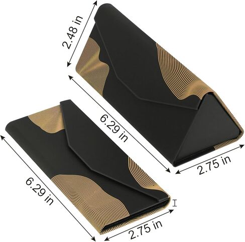 RayLove Glasses Case,Foldable Glass Case Magnetic Folding Hard Shell Sunglass Case for Sunglasses Eyeglasses Reading Glass in Kuwait