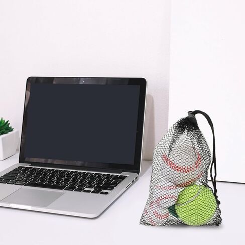 12 Pcs Mesh Drawstring Bag, 8 X 6" Black Mesh Bags with Cord Lock Closure, Small Mesh Bags, Travel Stuff Bags for Kitchen Jewelry Weddings Home in Saudi Arabia