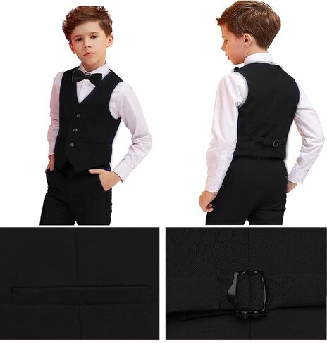 بدلات للأولاد 3 قطع بدلة للأولاد رسمية للأطفال الصغار سترة وسروال Kis Tuxedos in Saudi Arabia