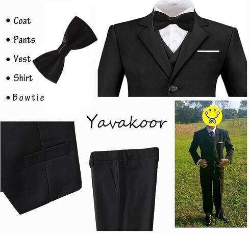 بدلات للأولاد 3 قطع بدلة للأولاد رسمية للأطفال الصغار سترة وسروال Kis Tuxedos in Saudi Arabia