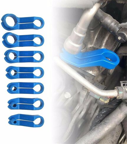 7PCS AC Fuel Line Disconnect Tool Set - 1/4 5/16 3/8 1/2 5/8 3/4 7/8 Inch Fuel Filter Removal Tool Compatible with GM Ford Chrysler More Vehicles - New Upgrade Fuel Line Removal Tool Kit and Equipment in Saudi Arabia