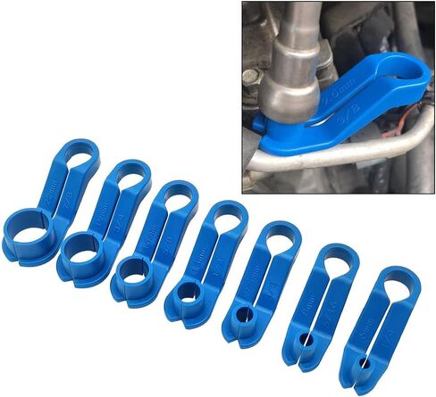 7PCS AC Fuel Line Disconnect Tool Set - 1/4 5/16 3/8 1/2 5/8 3/4 7/8 Inch Fuel Filter Removal Tool Compatible with GM Ford Chrysler More Vehicles - New Upgrade Fuel Line Removal Tool Kit and Equipment in Saudi Arabia