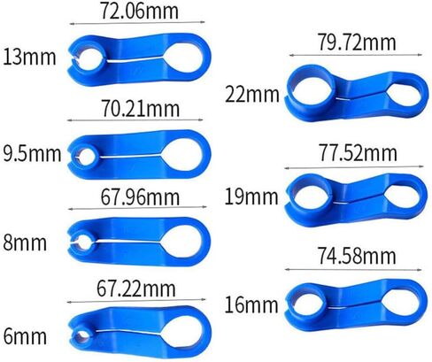 7PCS AC Fuel Line Disconnect Tool Set - 1/4 5/16 3/8 1/2 5/8 3/4 7/8 Inch Fuel Filter Removal Tool Compatible with GM Ford Chrysler More Vehicles - New Upgrade Fuel Line Removal Tool Kit and Equipment in Saudi Arabia