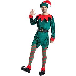 FantastCostumes Men Deluxe Christmas Elf Costume