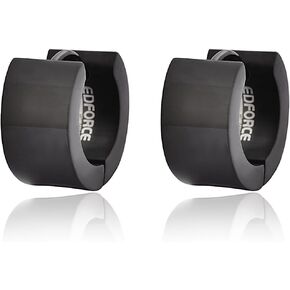 Edforce Stainless Steel Small Hoop Huggie Earrings For Mens Womens