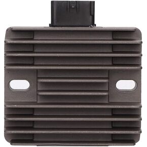 Voltage Regulator Rectifier, Aluminum Voltage Regulator Rectifier Fits for Ninja 250/300/650 Z750/S Z800/1000 ZX1000 GA ATV, Black